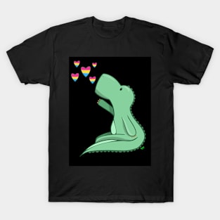 Pansexual Pride Dinosaur T-Shirt